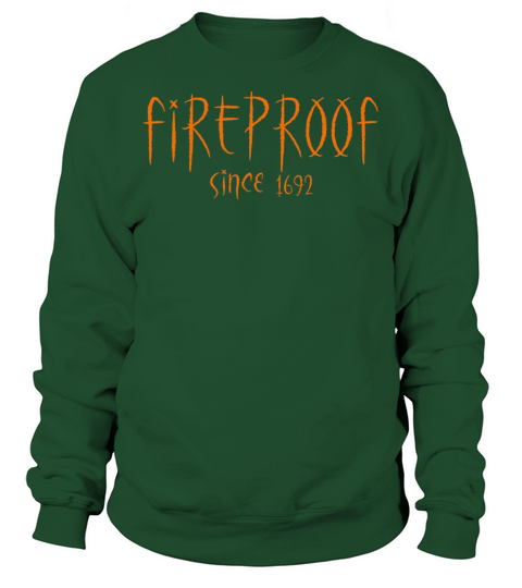 Vintage Retro Fireproof Since 1692 Witch Halloween Sweatshirt Unisex