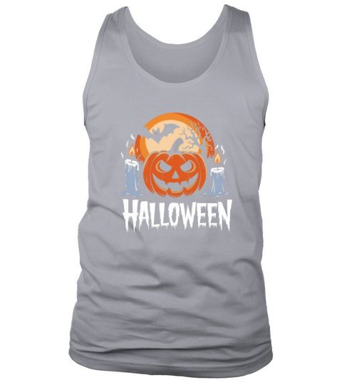 Vintage Pumpkin Scene Halloween Classic T-Shirt Tank Top Unisex