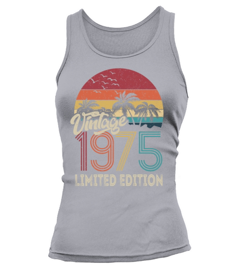 50th Birthday Vintage 1975 Limited Edition Tank top Woman