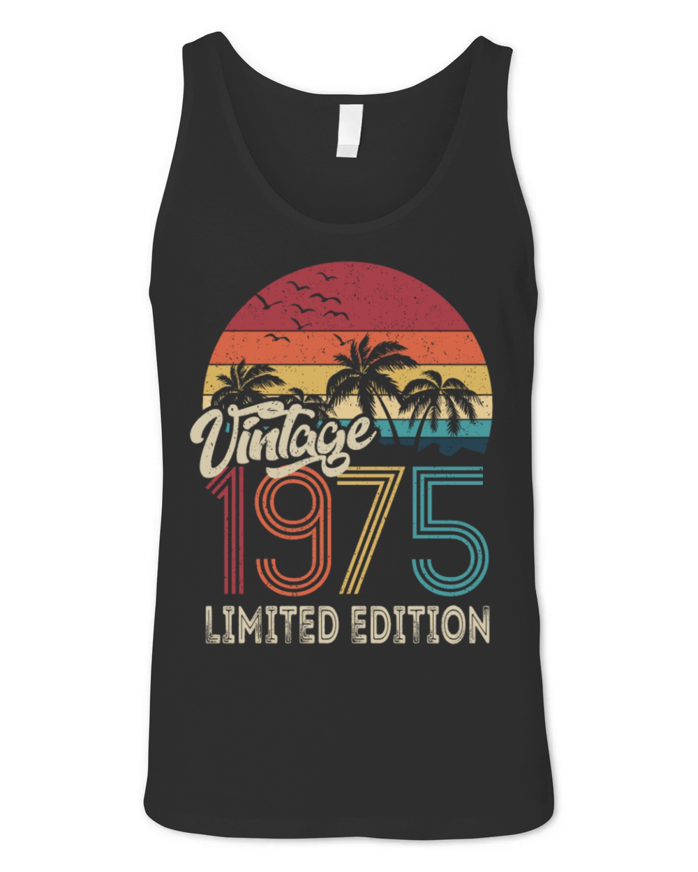 50th Birthday Vintage 1975 Limited Edition Unisex Jersey Tank