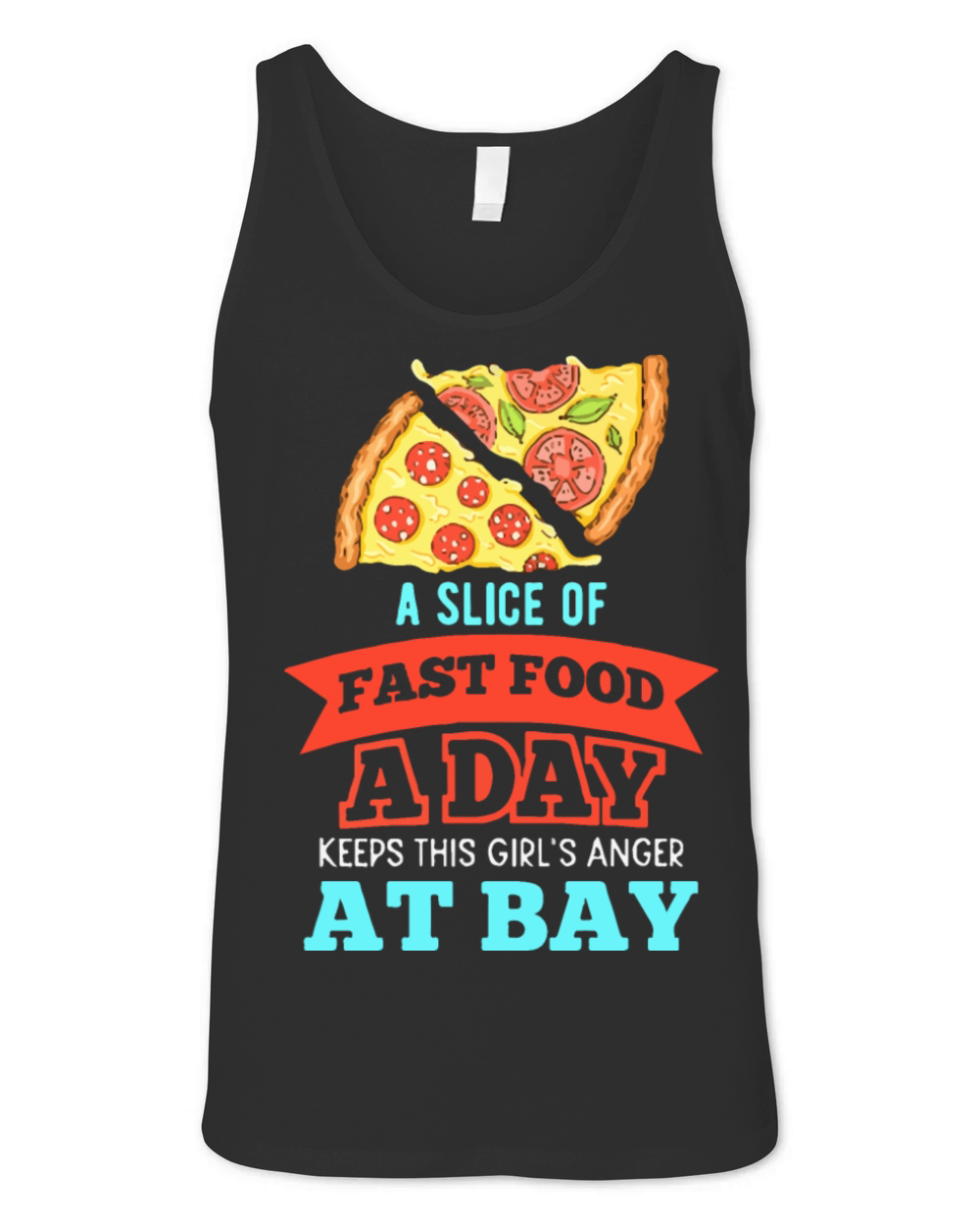 a slice of fast food Unisex Jersey Tank