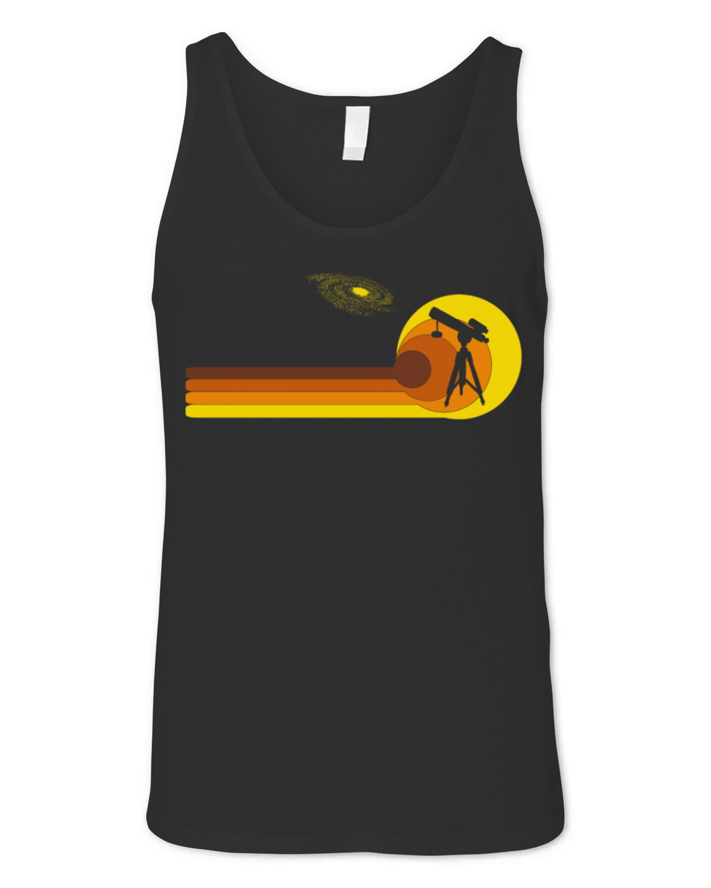 Telescopes Binoculars planets science 70s Vintage Unisex Jersey Tank