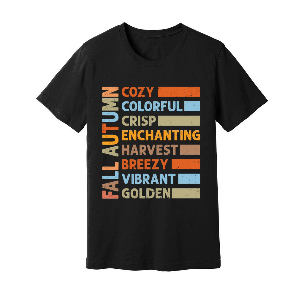 fall autumn cozy colorful crisp enchanting harvest Unisex Jersey Tee