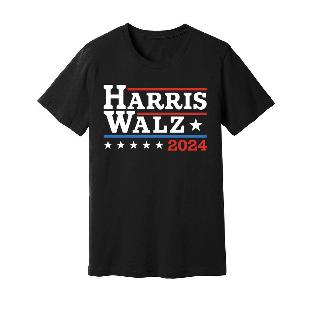 Harris Walz Waltz 2024 Retro Vintage Kamala Harris Unisex Jersey Tee