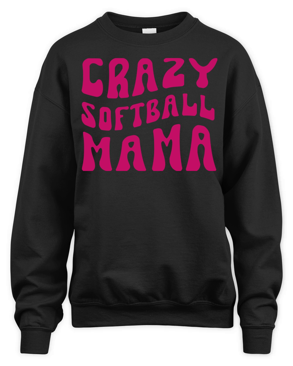 Crazy Softball Mama Unisex Premium Crewneck Sweatshirt