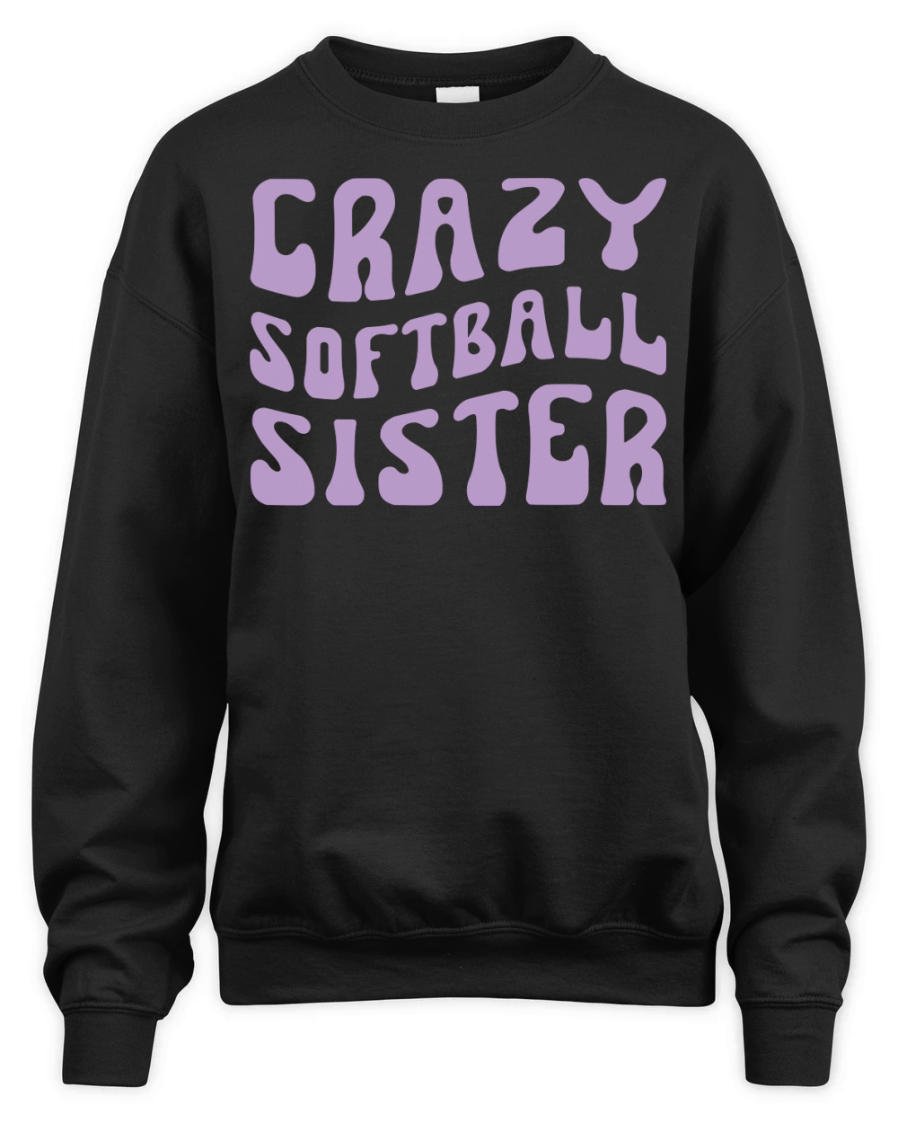 Crazy Softball Sister Unisex Premium Crewneck Sweatshirt