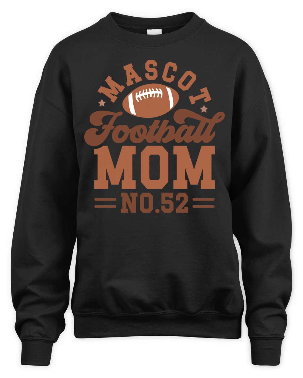 mascot football mom no.52 Unisex Premium Crewneck Sweatshirt