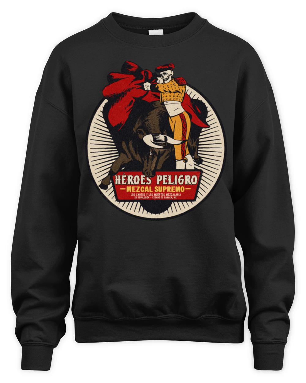 Vintage Skull Matador Mezcal Unisex Premium Crewneck Sweatshirt