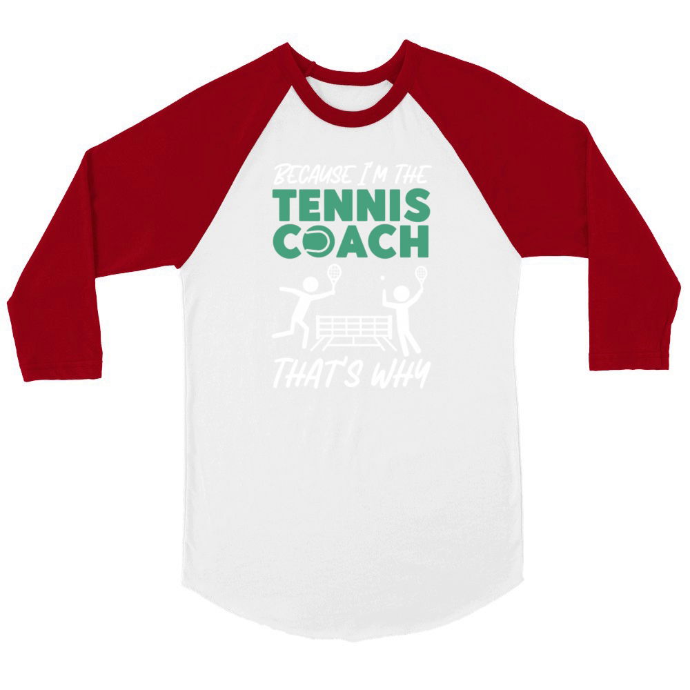 Funny Tennis Player Racket Pun See Unisex ¾ sleeve Raglan T-shirt