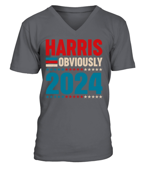 Harris Obviously 2024 V-Neck T-shirt