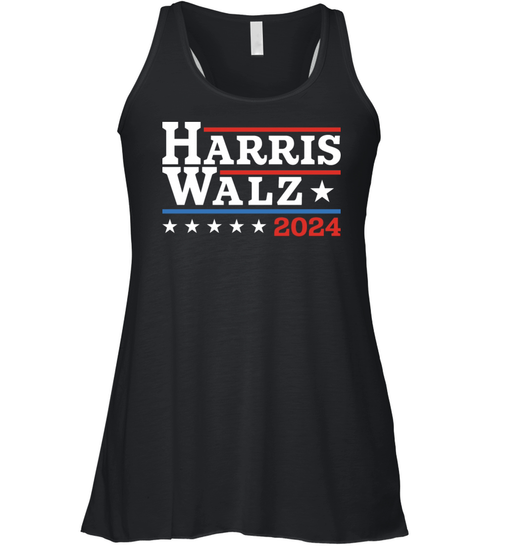 Harris Walz Waltz 2024 Retro Vintage Kamala Harris Women's Flowy Tank Top