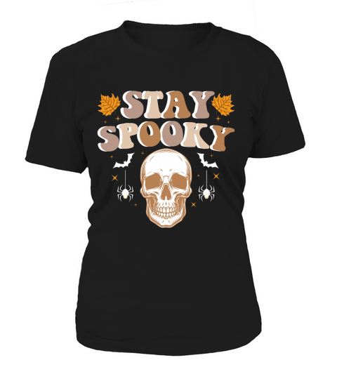 Stay Spooky Skeleton Halloween Retro Women's T-Shirt