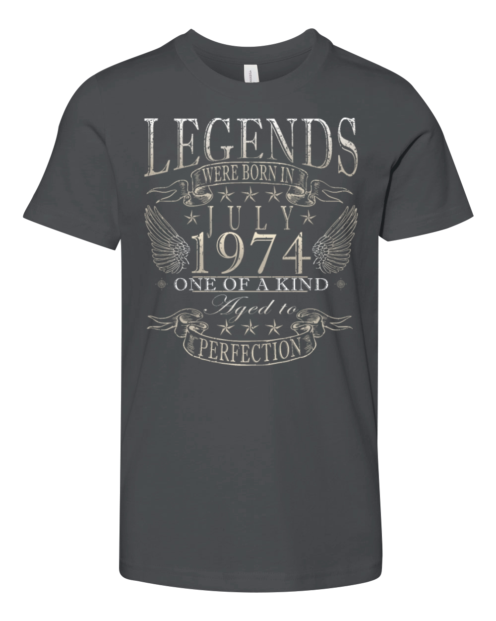 50th birthday 50 years July 1974 Youth Unisex Jersey Tee