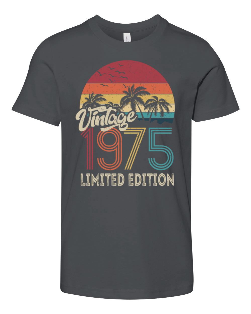 50th Birthday Vintage 1975 Limited Edition Youth Unisex Jersey Tee