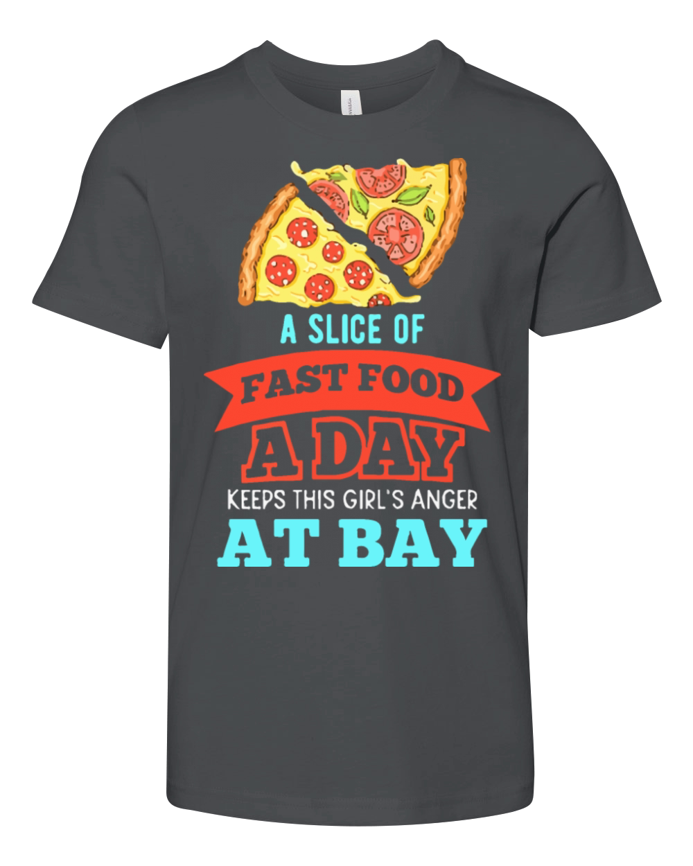 a slice of fast food Youth Unisex Jersey Tee