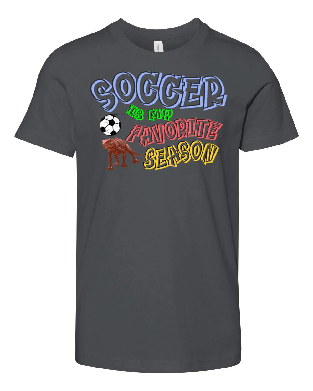 Soccer Is My Favorite Season Youth Unisex Jersey Tee