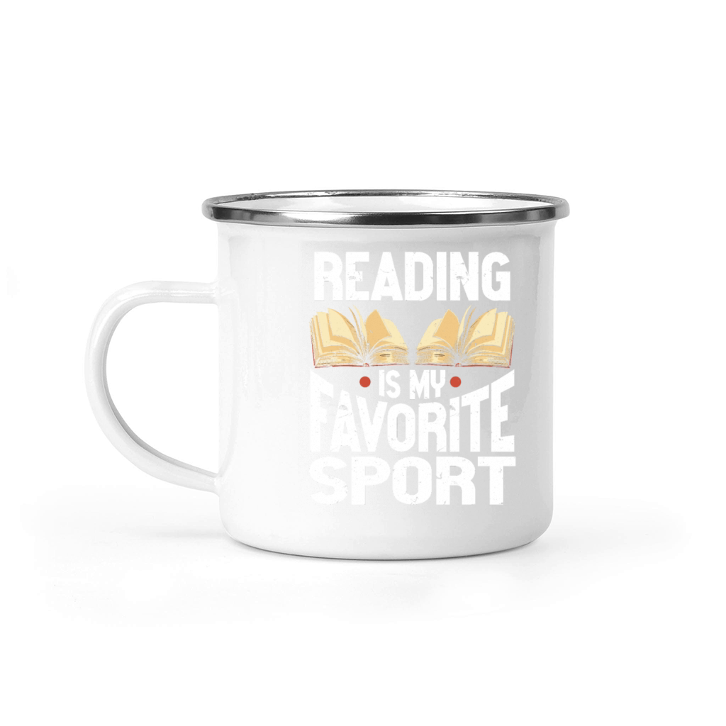Reading Is My Favorite Sport Bookworm Camping Mug