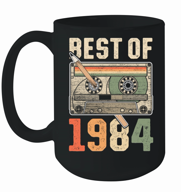 Best Of 1984 Birthday Cassette Ceramic Mug