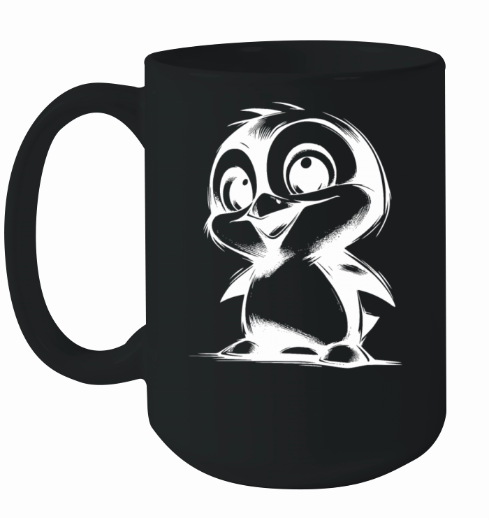 Funny Penguin Cuddly Penguin Baby Ceramic Mug