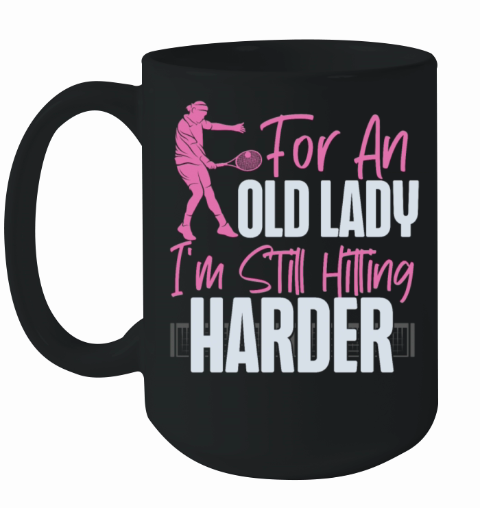 Funny Tennis Player Racket Grandma Ceramic Mug