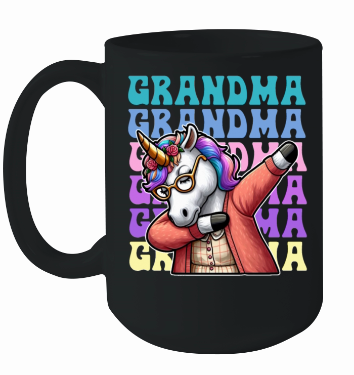 Vintage Grandma Unicorn Ceramic Mug