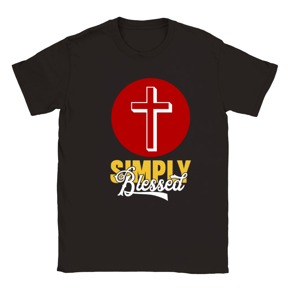 Simply Blessed Love Jesus Christian Classic Kids Crewneck T-shirt