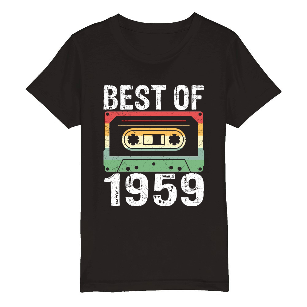 Best of 1959 Birthday Organic Kids Crewneck T-shirt