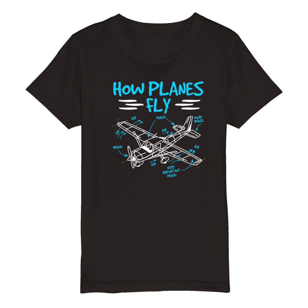 How planes fly Organic Kids Crewneck T-shirt