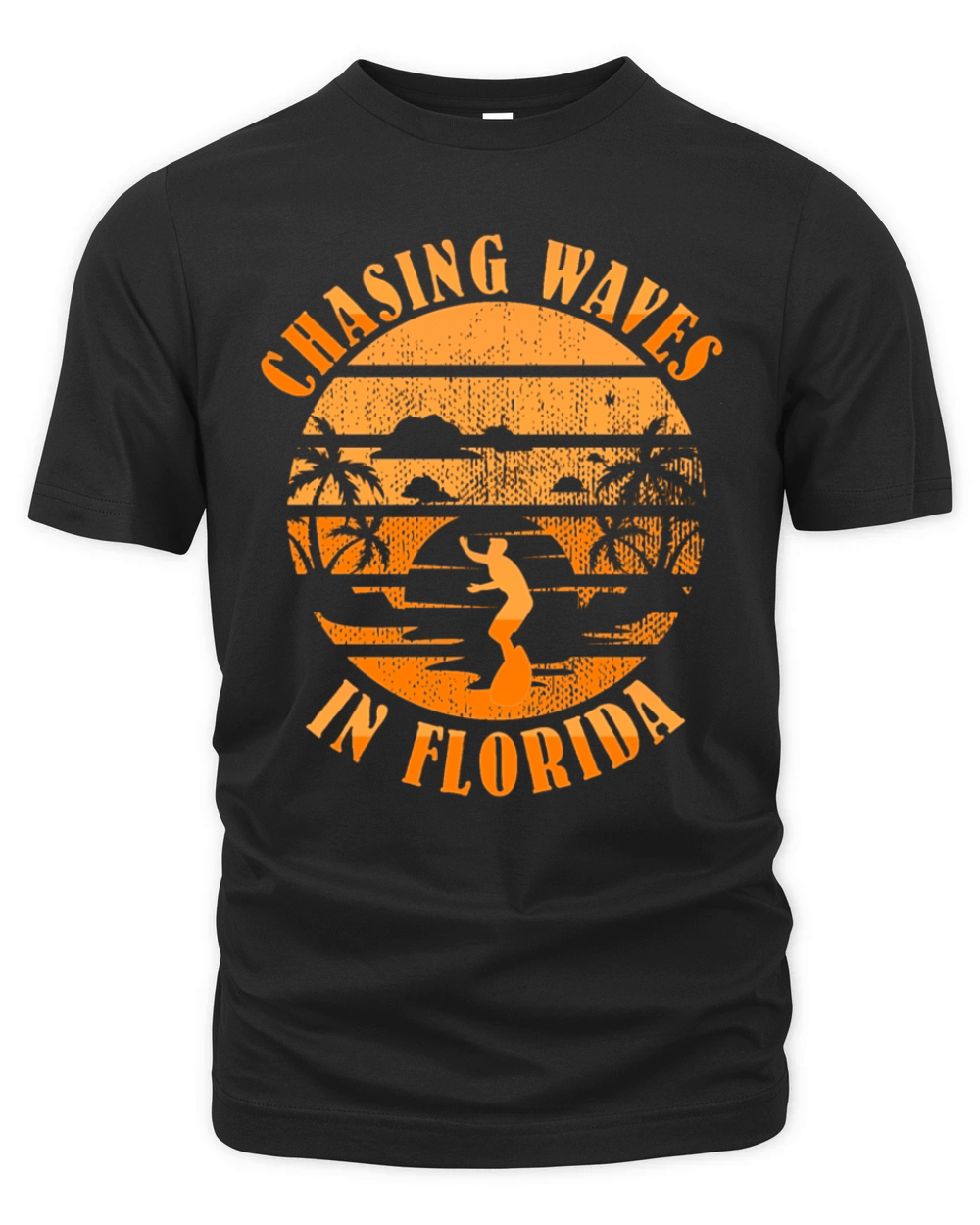 Key-West Surfing CHASING WAVES IN FLORIDA Organic Unisex T-shirt