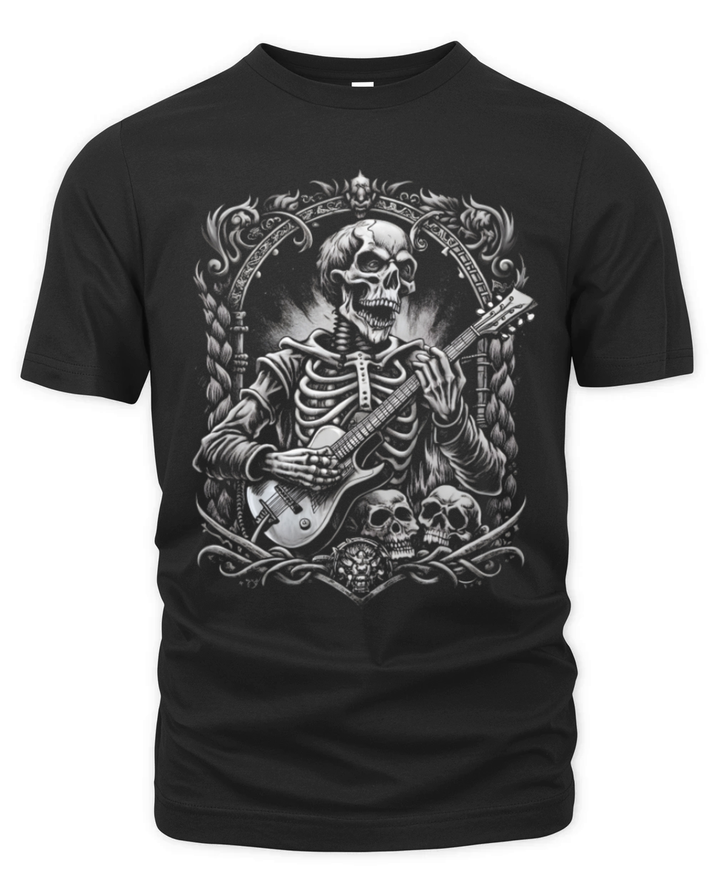 Skeleton music Organic Unisex T-shirt