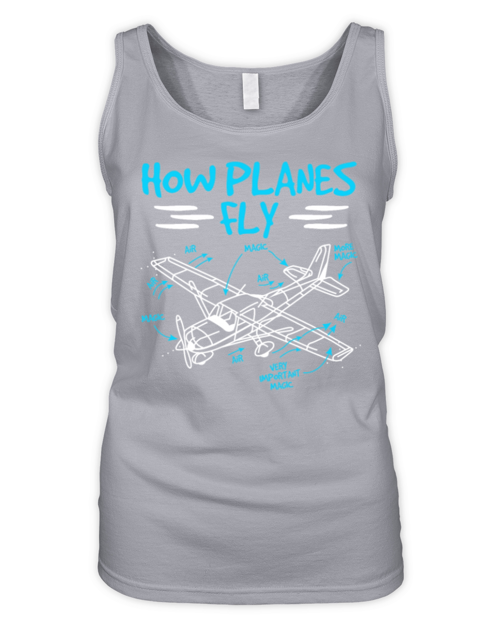 How planes fly Organic Women's Tank Top