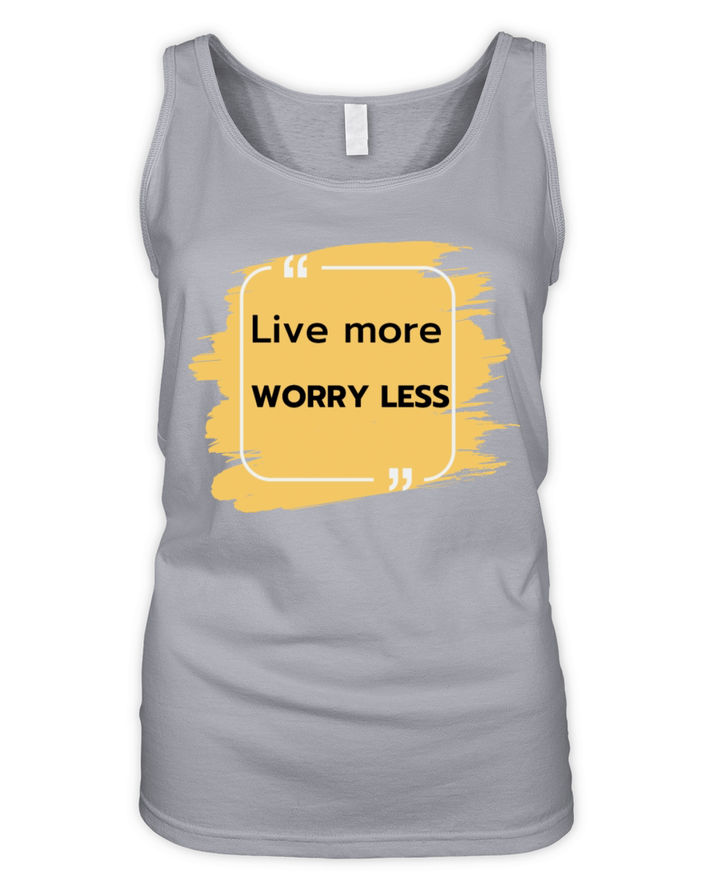 Live more worry less Organic Women's Tank Top
