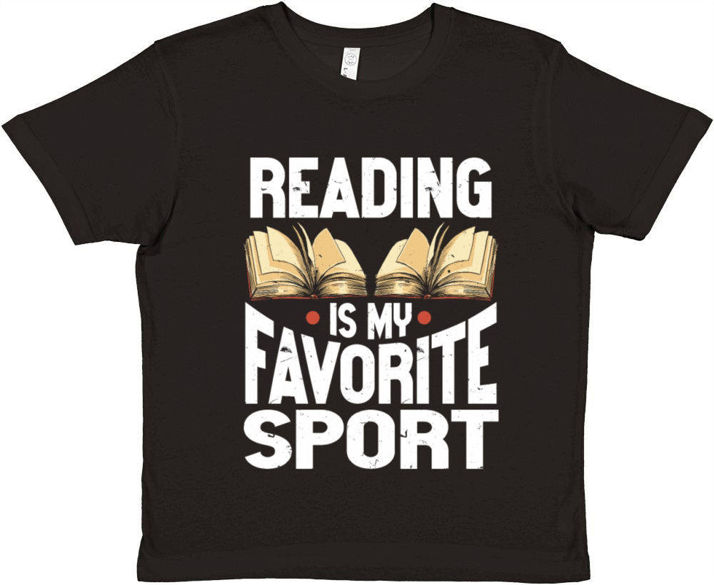 Reading Is My Favorite Sport Bookworm Premium Kids Crewneck T-shirt