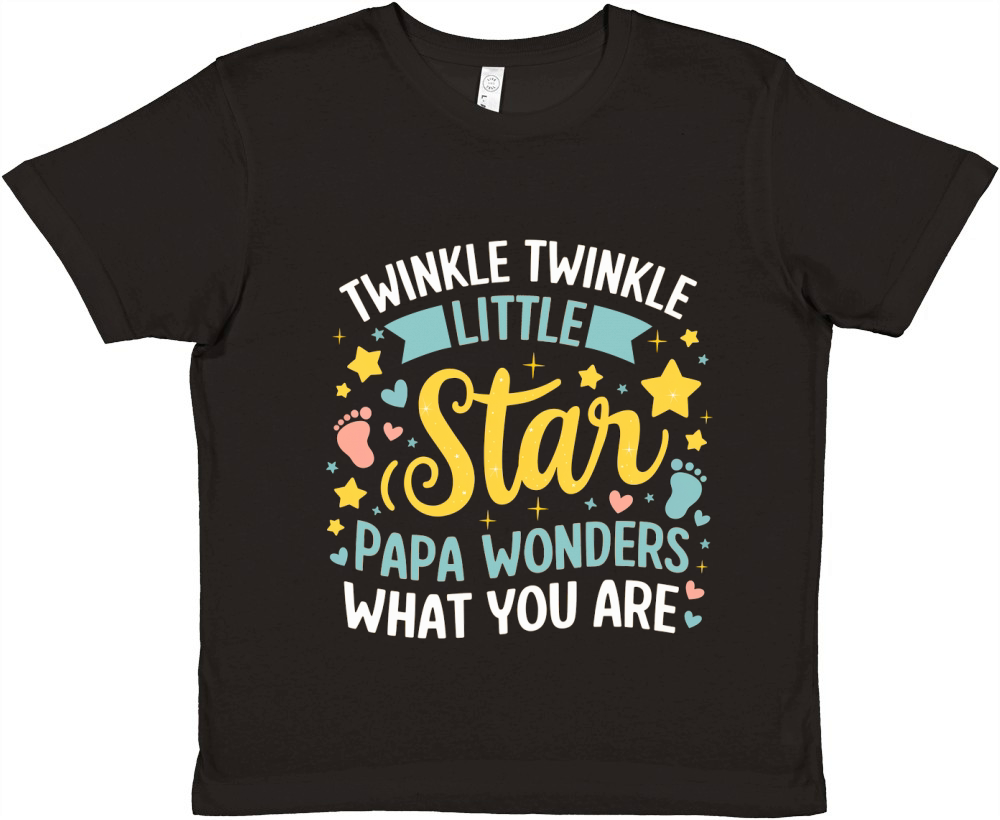 Twinkle twinkle little star papa wonders what you are Premium Kids Crewneck T-shirt