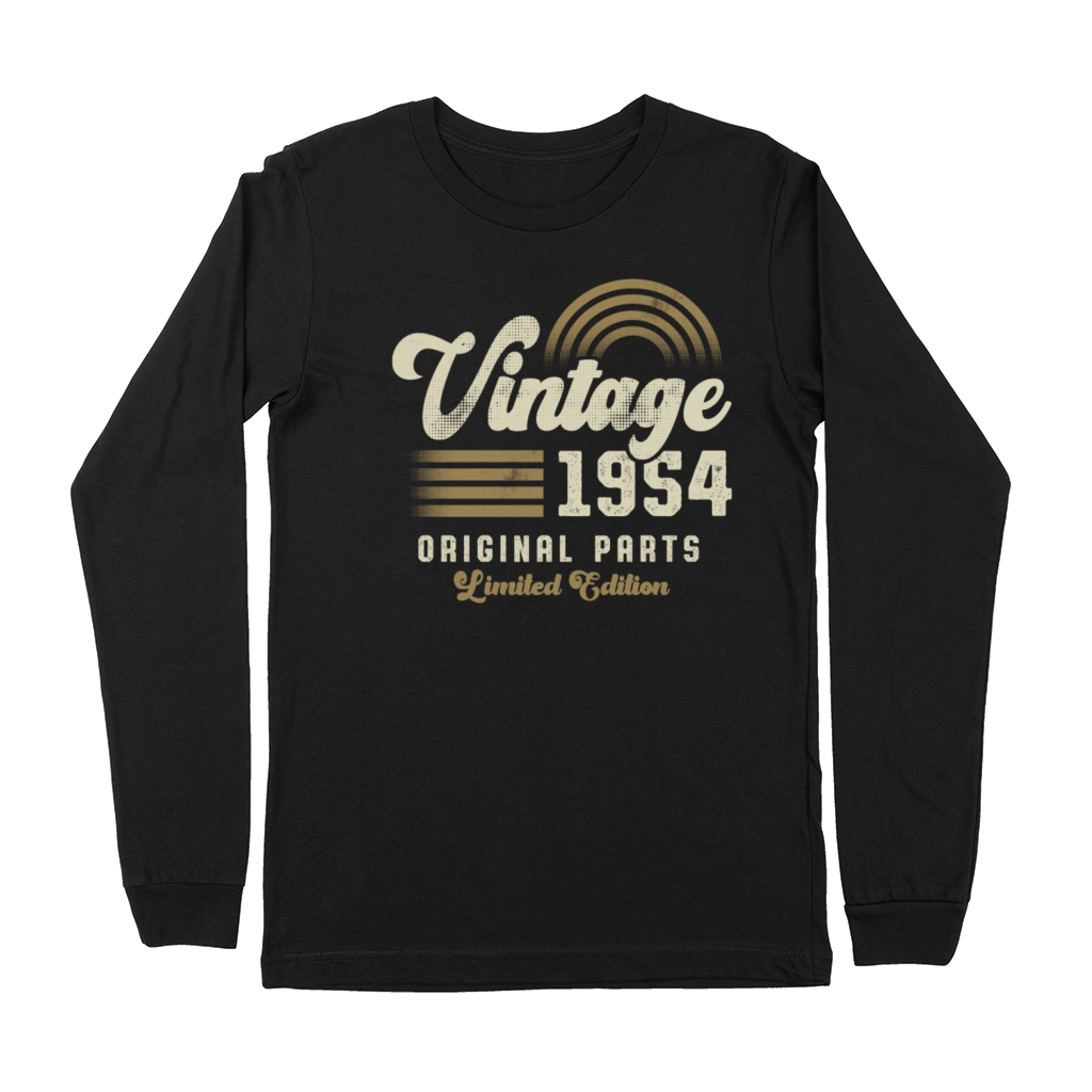 Vintage 1954 Birthday Retro Premium Long Sleeve