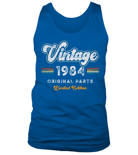 Vintage 1984 Birthday Retro Tank Top Unisex