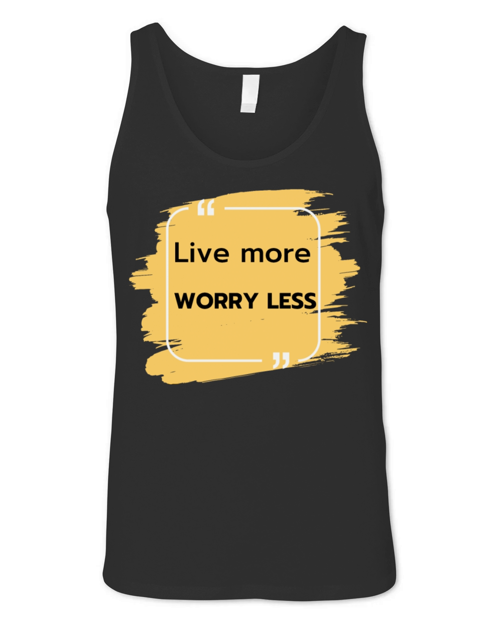 Live more worry less Unisex Jersey Tank