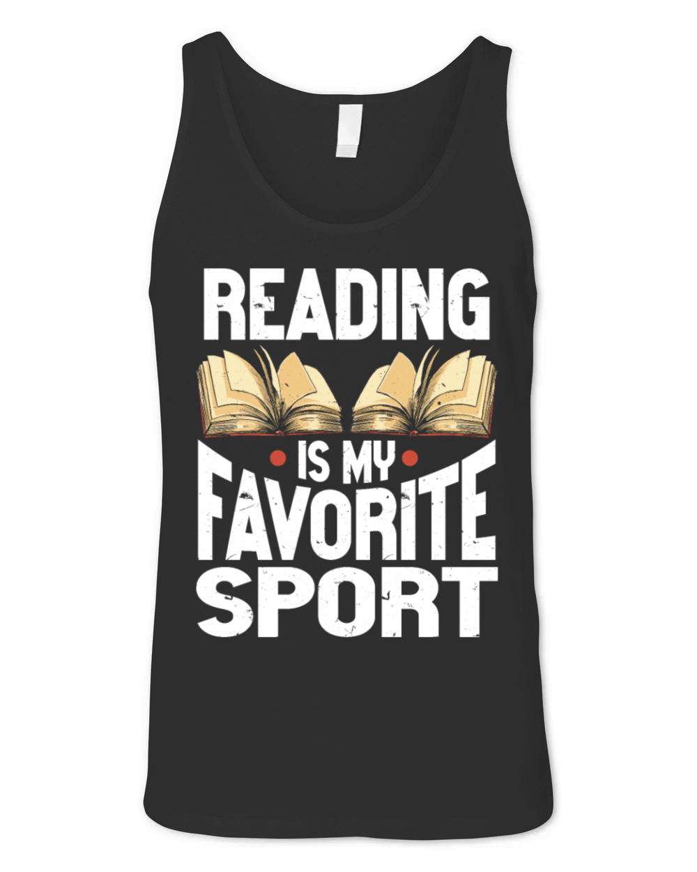 Reading Is My Favorite Sport Bookworm Unisex Jersey Tank