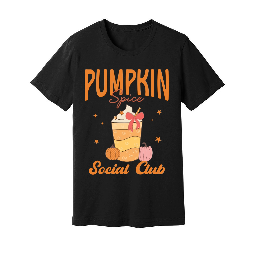 Pumpkin spice social club Unisex Jersey Tee