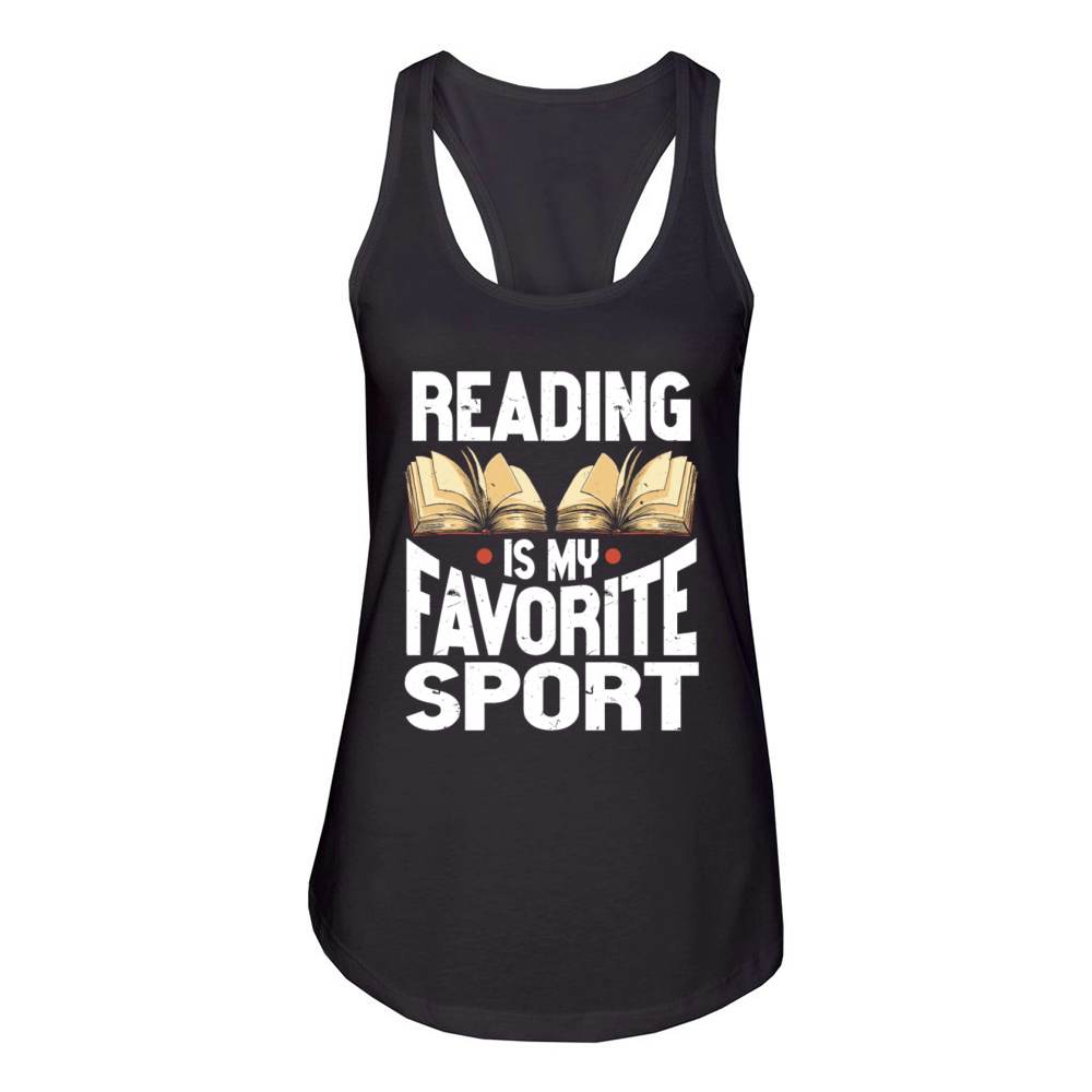 Reading Is My Favorite Sport Bookworm Women's Racerback Tank