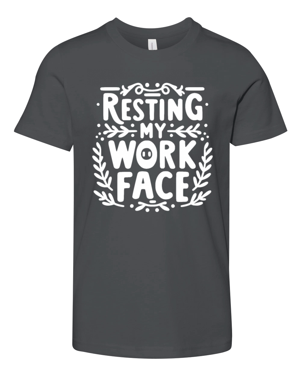 Resting My Work Face Youth Unisex Jersey Tee
