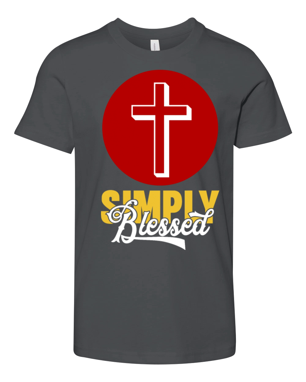 Simply Blessed Love Jesus Christian Youth Unisex Jersey Tee
