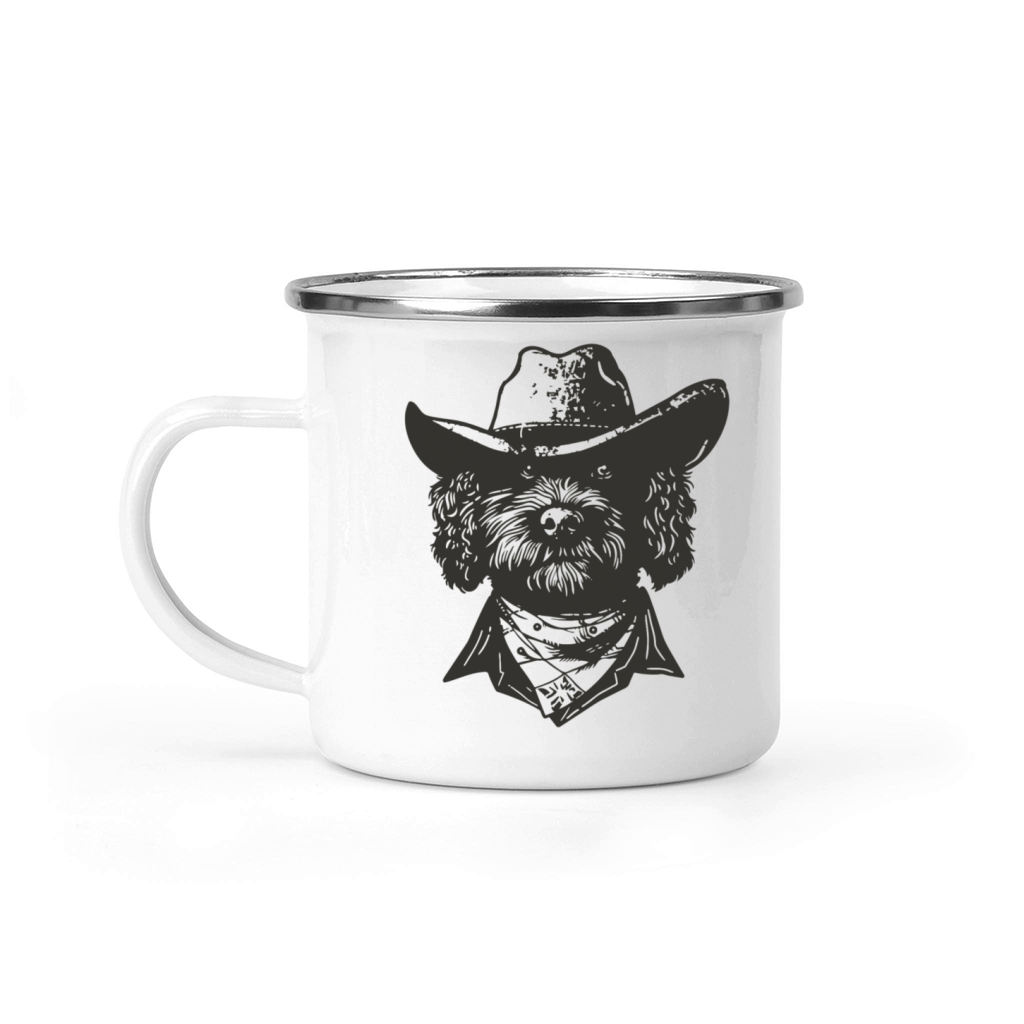Bernedoodle Cowboy Bernedoodle Lovers Cowboy Hat Camping Mug