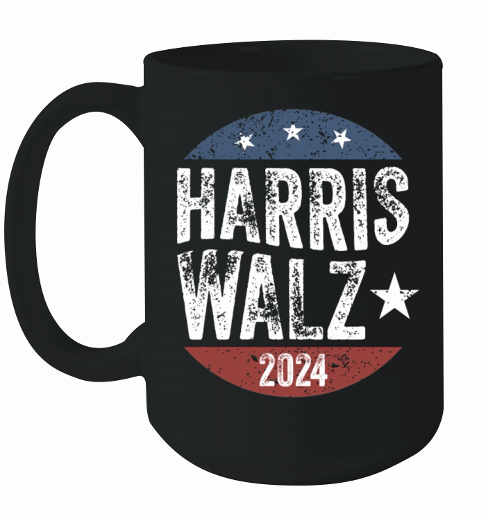 Harris Walz Waltz 2024 Retro Vintage Ceramic Mug