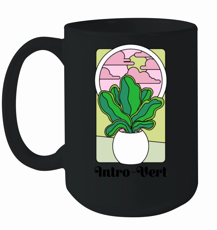 introvert floral gardener Ceramic Mug