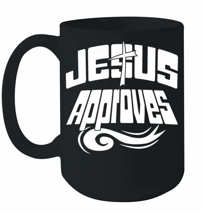 Jesus Approves Love Jesus Christian Christmas Ceramic Mug