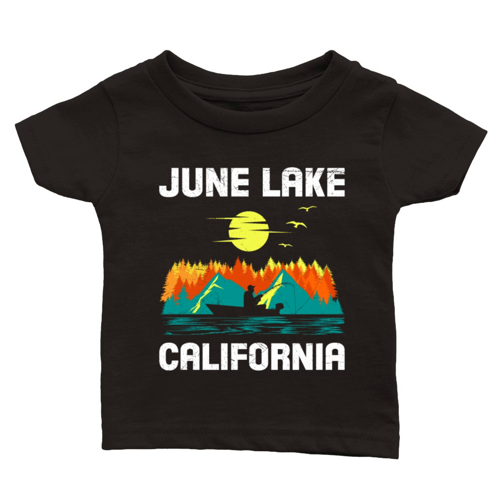 JUNE LAKE CALIFORNIA Fan Vintage Nevada June Classic Baby Crewneck T-shirt