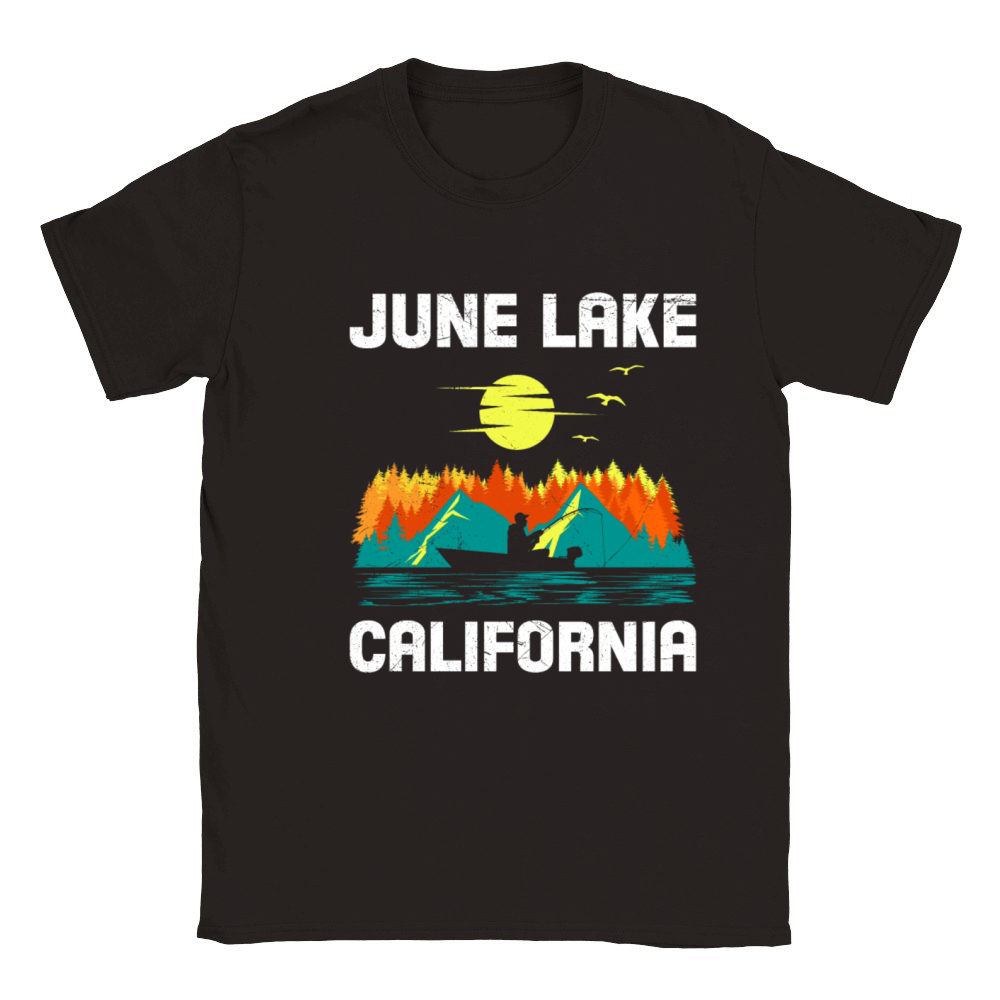 JUNE LAKE CALIFORNIA Fan Vintage Nevada June Classic Kids Crewneck T-shirt