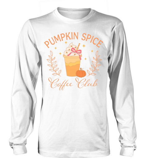 PUMPKIN SPICE COFFEE CLUB Long sleeved Unisex
