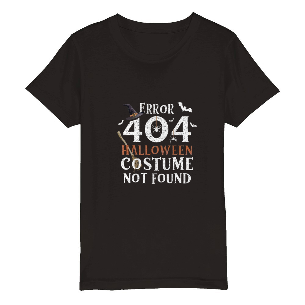 429. Error 404 halloween costume not found Organic Kids Crewneck T-shirt